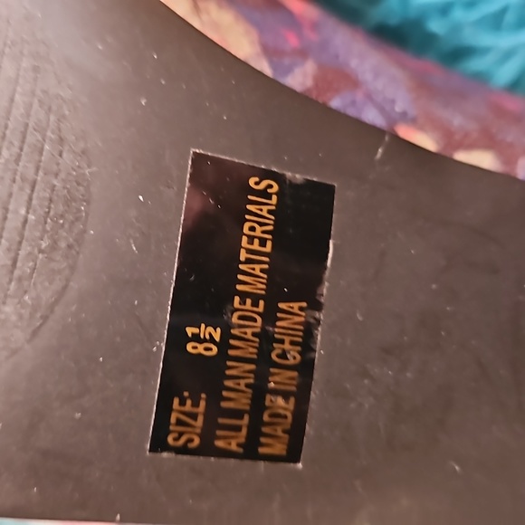 Qupid Floral Strappy Stilettos Size 8.5 - Picture 7 of 7